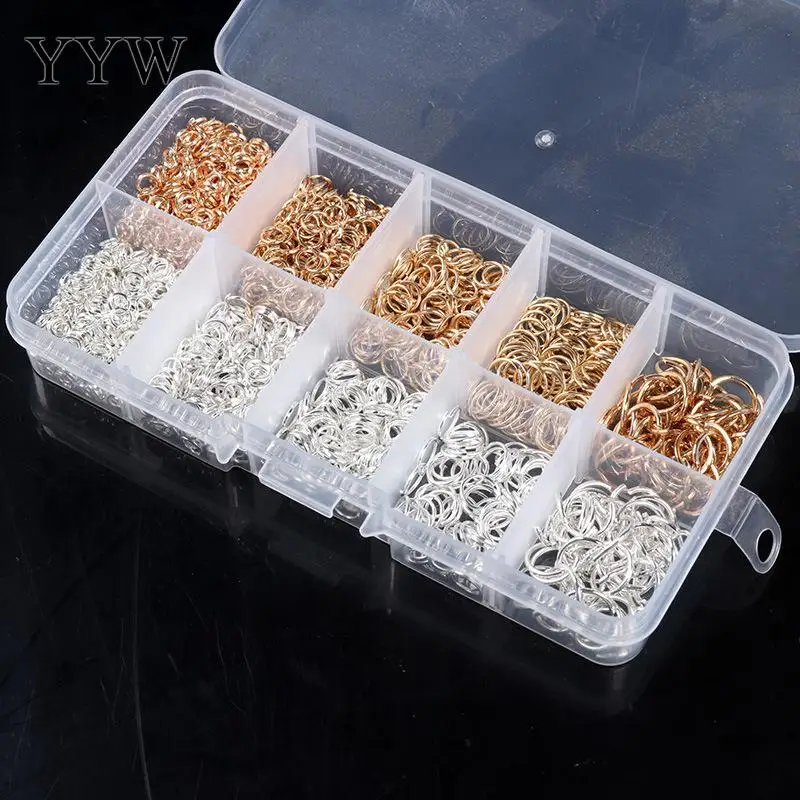 

New Jewelry Set Bead Caps Jump Rings Earring Hook Crimp End Cap Lobster Clasp Extension Chain Diy Making Findings Accessories