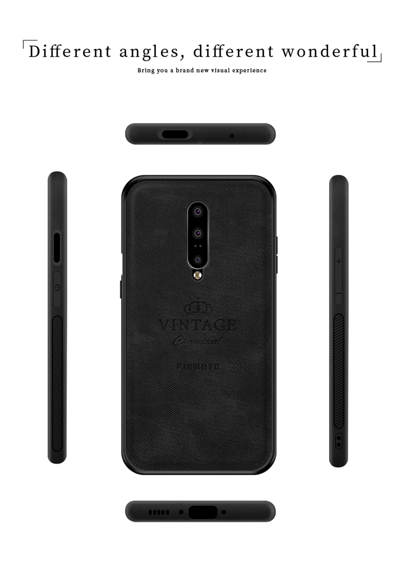 Чехол для OnePlus 7 Pro мягкий ТПУ Жесткий чехол из поликарбоната PINWUYO Роскошный One Plus