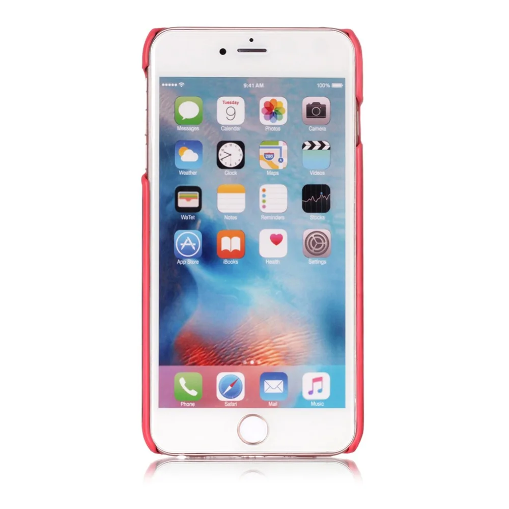 Mix-Colors Hard Plastic Back Cover for Apple iPhone 6 Plus / 6S Phone Case w/ Mix-colors PU Leather Protective Shell | Мобильные