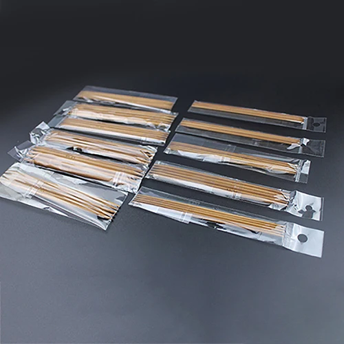 

55 Pcs Double Pointed Carbonized Bamboo Knitting Needles Sweater Knit Tool Set