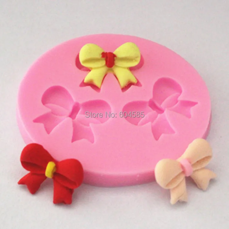 Форма для торта с бантиком Fondant мыла шоколада кухни выпечки FM021|mould for|chocolate mouldfondant
