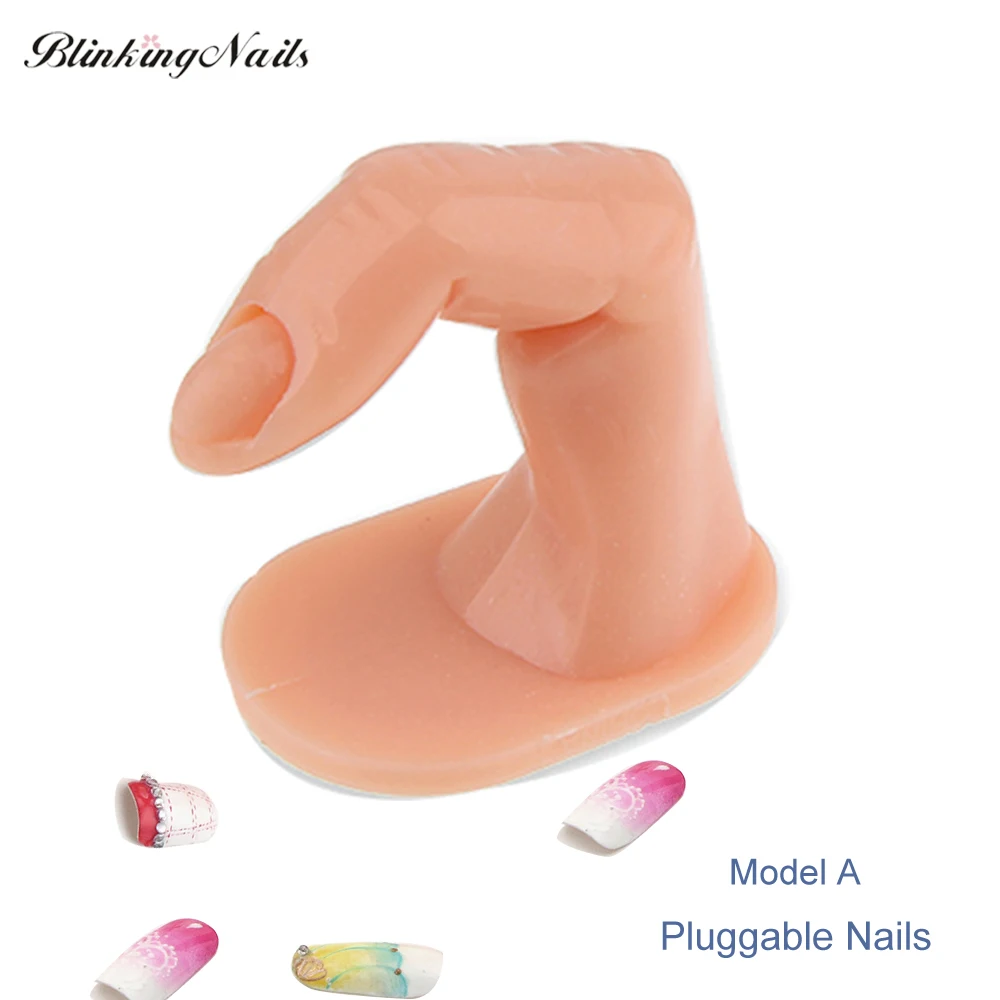 3D Practise Plastic False Finger Nails Fingerprint Nail Art Fake Display French Manicure Acrylic Tips Faux Ongles Nagellak|finger nails|false