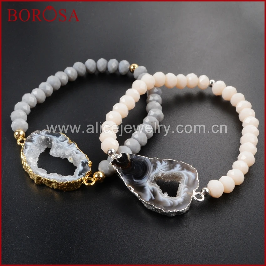 BOROSA золотой цвет натуральный оникс друкси кристалл фотолюминесцентный и 6 мм