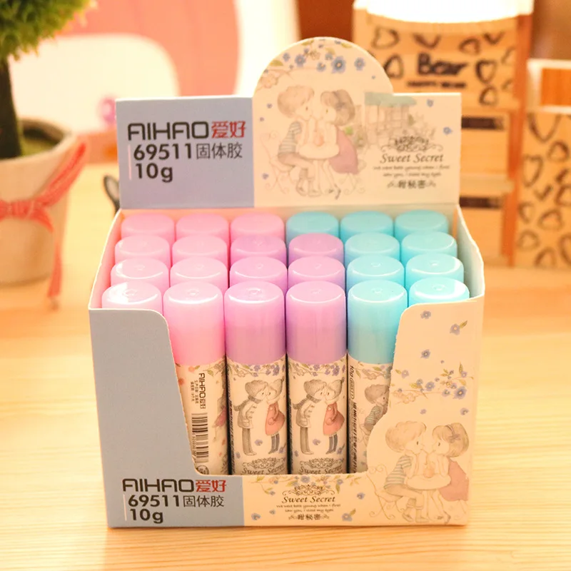 DIY милый кавайный пластиковый однотонный клей карандаш секретный для бумажных