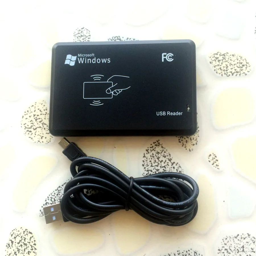 125 кГц RFID настольный USB интерфейс близость смарт-считыватель id карт EM4100 EM4305 |