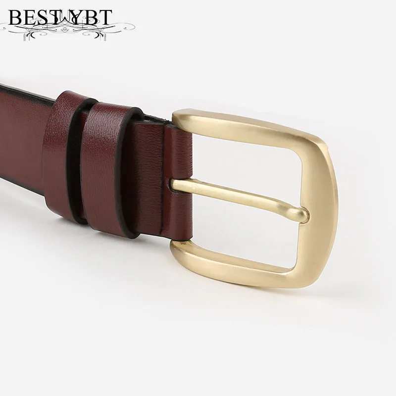 

Best YBT Men belt Hot selling high quality Imitation leather Alloy pin buckle belt business affairs casual solid color belt Men