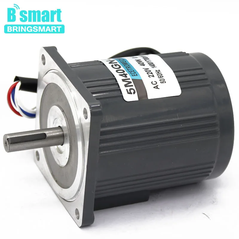 Bringsmart 5M40GN-CC 220 В двигатель переменного тока 1400 об/мин 2800 об/мин высокоскоростной двигатель 40 Вт Мини электрическая машина Реверсивный