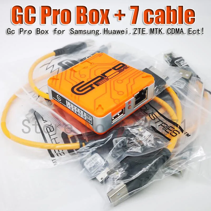 Новинка 2019 Verison GC Pro Box PRO BOX GcPro с 7 кабелями для Samsung ZTE Huawei MTK CDMA и т. Д. Бесплатная