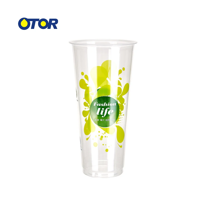 OTOR Free Shipping 10pcs 17oz Clear Disposable Cups Plastic Tea Coffee water Cup with Lids for Iced Bubble Boba Smoothie | Дом и сад