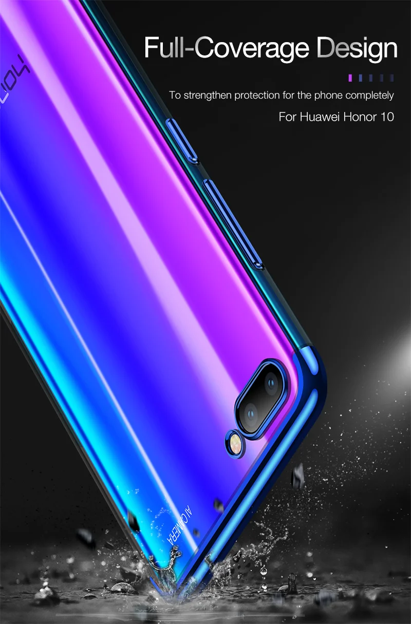 Чехол для huawei Honor 10, мягкий силиконовый тонкий чехол из ТПУ с покрытием, задняя крышка для Honor10 10 10Lite 20 Pro V10 V20, чехол для телефона