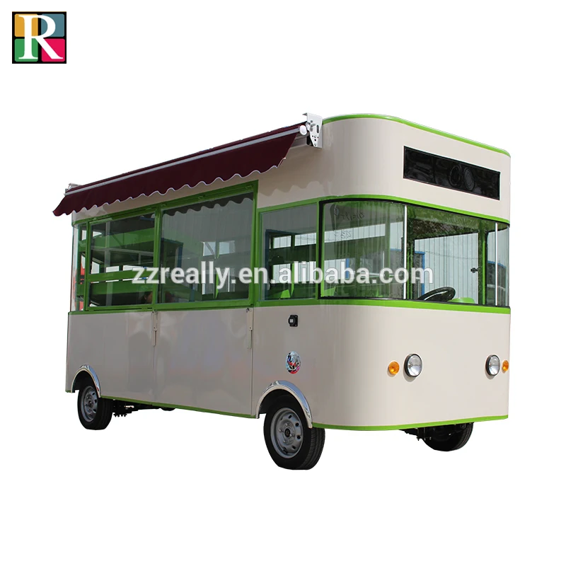 

Electric 4 Wheels Mobile Ice Cream Food Cart Street Fast Food Vending Truck