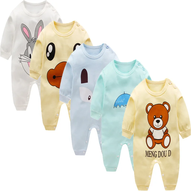 Одежда для новорожденных 100% хлопок с длинным рукавом весна-осень детские
