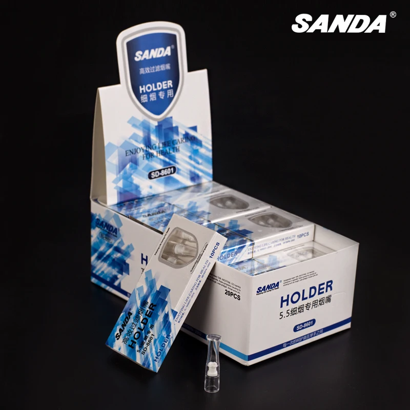200 фильтров/лот Sanda 5 мм тонкая сигарета для курения тонкий держатель фильтр
