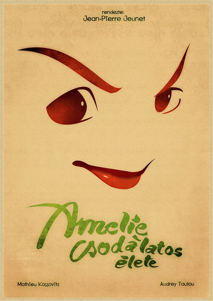 Классический фильм Amelie Ретро плакат, крафт-бумага настенная бумага настенные декоративные картины ВИНТАЖНЫЙ ПЛАКАТ