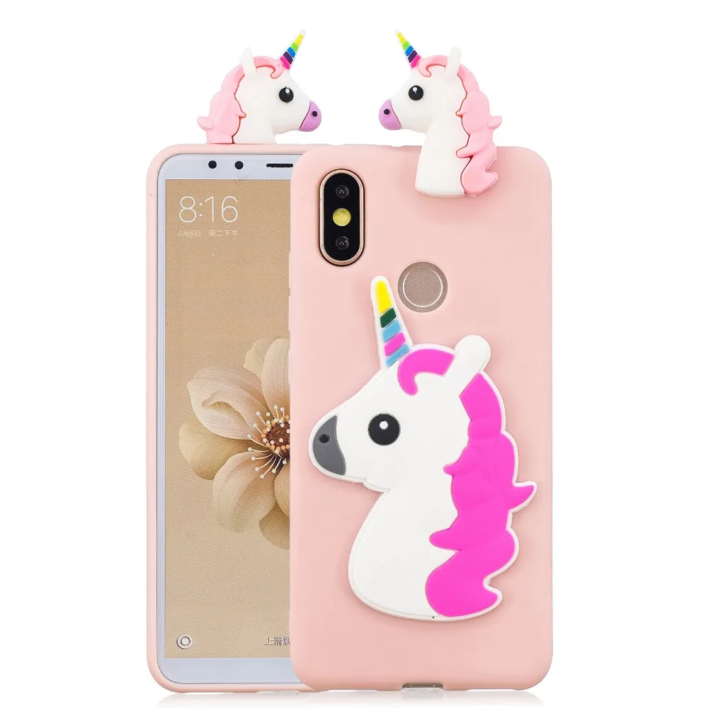 Единорог Панда 3D чехол для Xiaomi Mi A2 6X Coque Redmi Note 5 Pro Pocophone F1 Etui Capinha| |