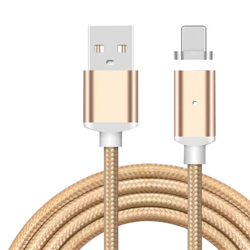 Магнитный зарядный кабель 1 м для iPhone 7, 8, X, 5, 5S, 6, 6 S Plus, iPad, телефонов, быстрая зарядка, Макс. 2,4 А, магнитное зарядное устройство, usb-кабели для передачи данных