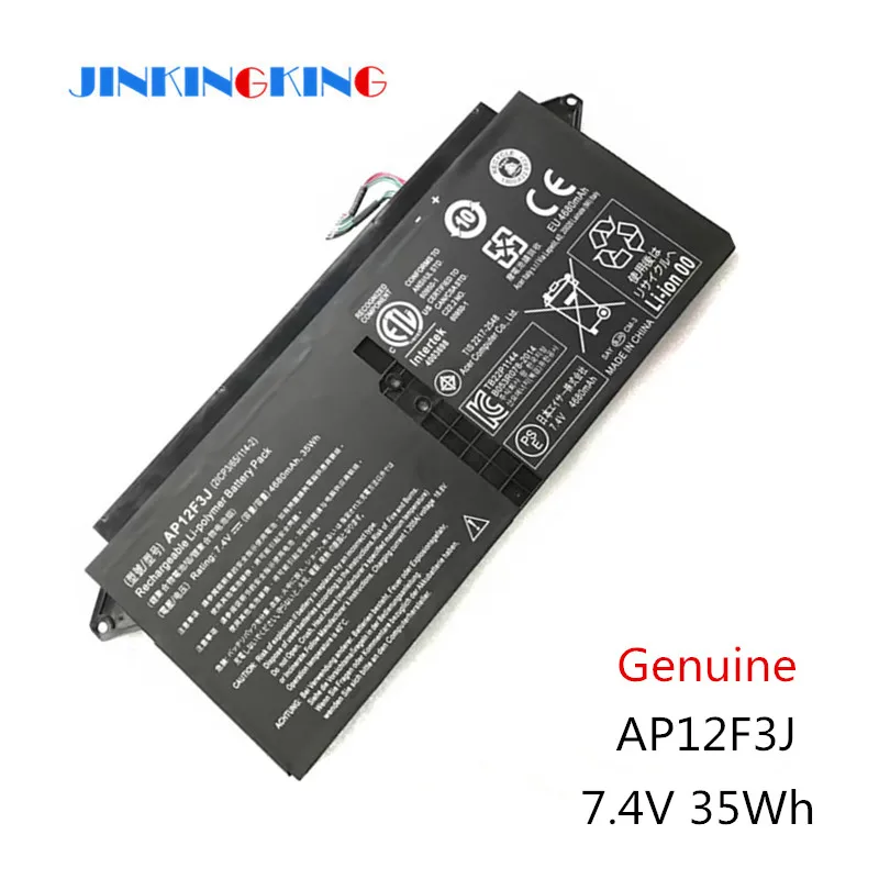 Новый аккумулятор AP12F3J для ноутбука Acer Aspire 13 3 дюйма ультрабук S7 S7-391 2ICP3/65/114-2 7 4 В 4680