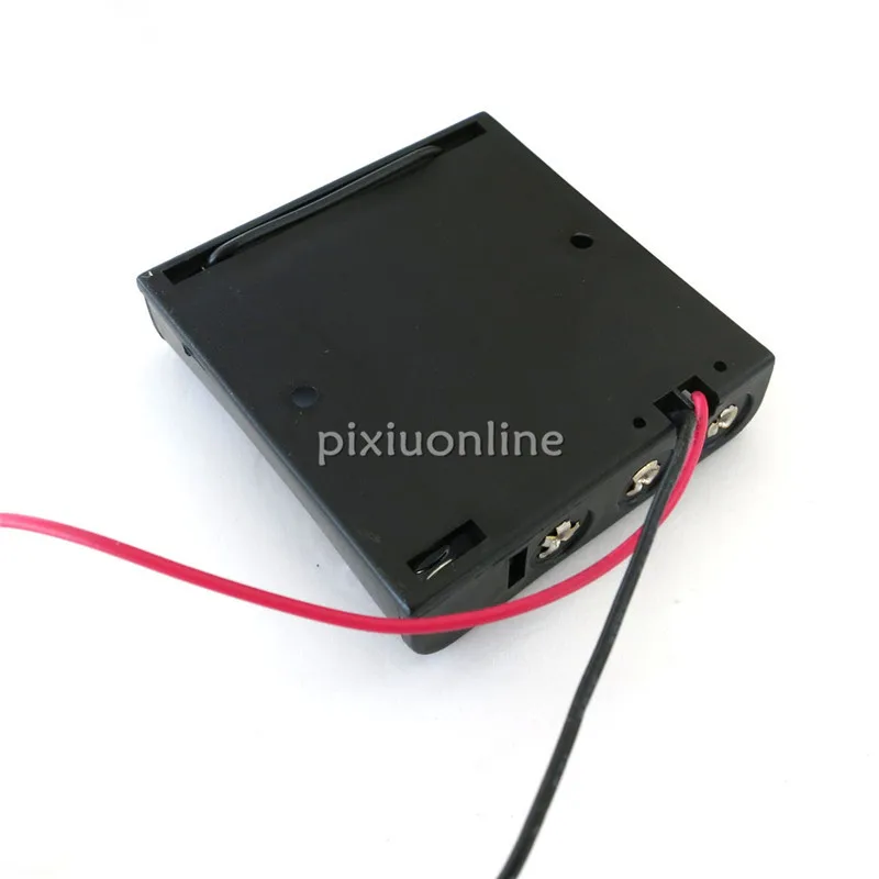 J081b содержит 4 AAA 6V батарейный отсек черный цвет пластиковые мини-модели