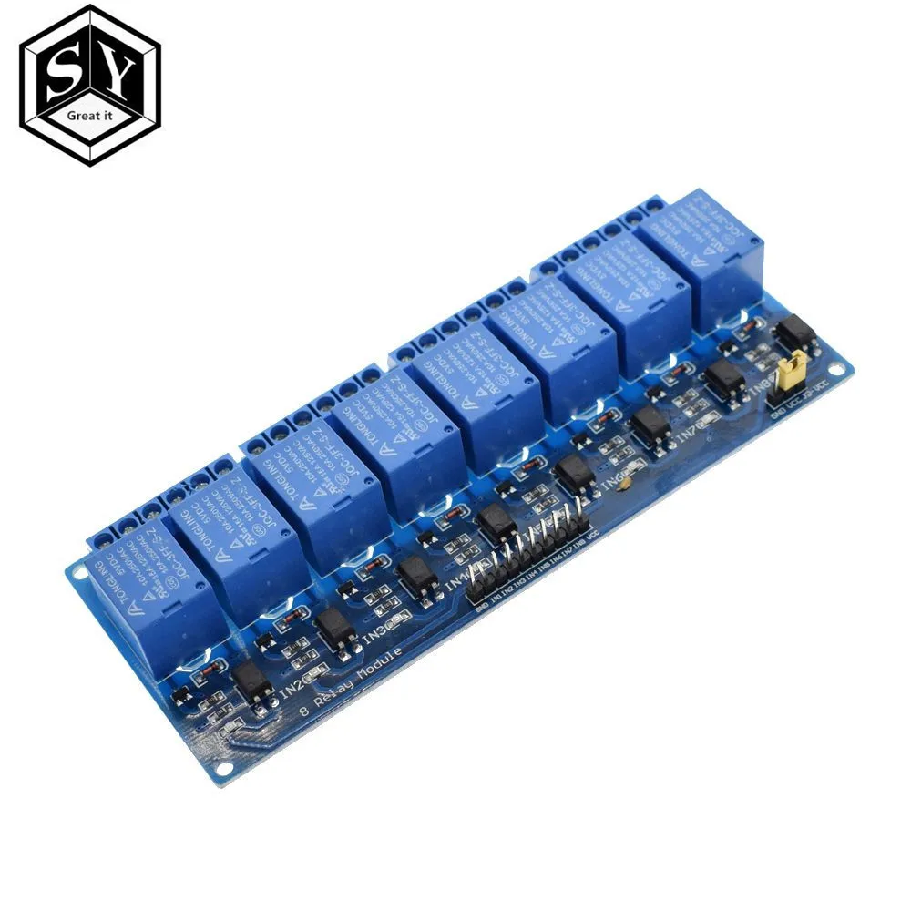 1 шт. 5 в 12 В 24 8 канальный релейный модуль доска для Arduino PIC AVR MCU DSP ARM Электронный