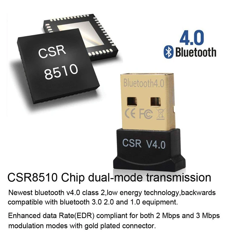 BinFul Mini USB Bluetooth адаптер V4.0 CSR двойной режим Dongle 4 0 передатчик для Windows 10 8 Win 7 Vista XP 32/64