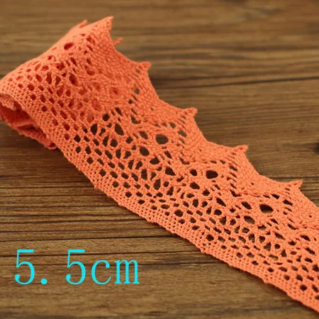 1 yard 1 ярд хлопчатобумажной кружевной ткани DIY Хлопок Вязание крючком кружевной пояс плетение декоративной ткани Материал: хлопок - Цвет: 1 yard