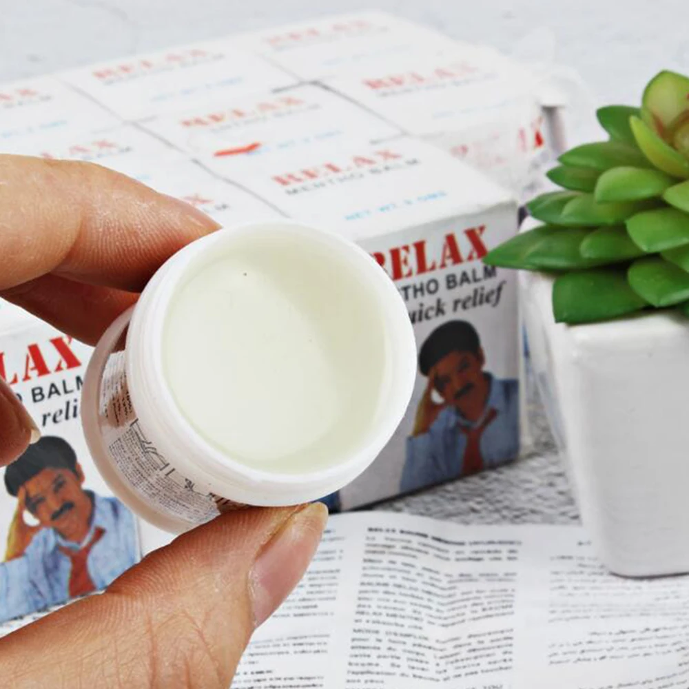 Белый Охлаждающий бальзам для паров мазь защиты от комаров головная боль зубная
