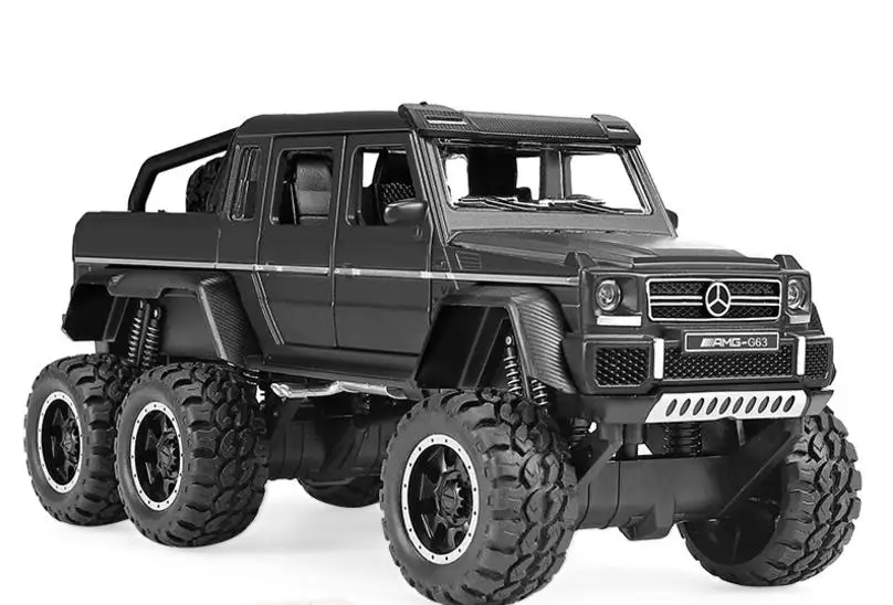 Черный 1:32 игрушечный автомобиль G63 джип Металлический Игрушечный сплав автомобиль Diecasts& игрушечный Транспорт модель автомобиля с светильник и звуком игрушки для детей - Цвет: Черный