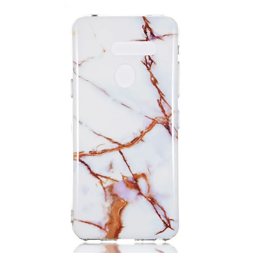 HEMASOLY Case For LG G8 Silicone Luxury Marble Pattern Soft TPU Back Cover |