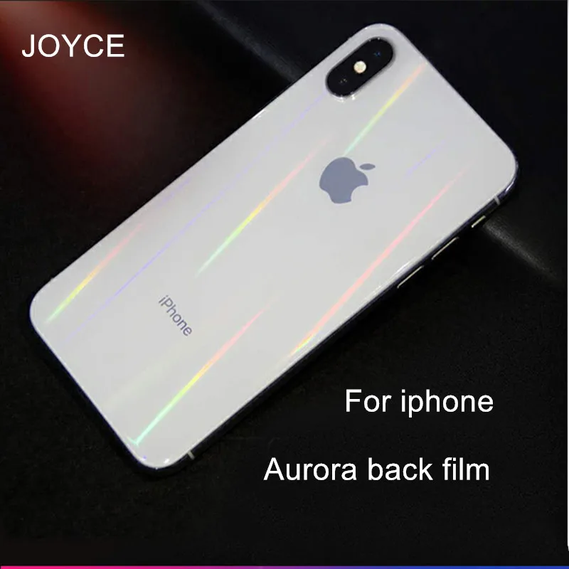 Защитная мягкая пленка для iPhone XS MAX прозрачная цветная с градиентом цвета iphone 6S 7 8