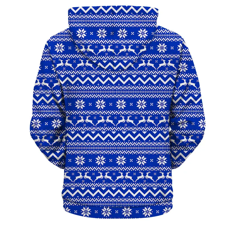 

YOUTHUP 2020 Christmas 3D Hoodies Men/Women Hooded Hoodies Snow Stripe Print Funny Sweatshirts 3d Pullover Plus Size Streetwear