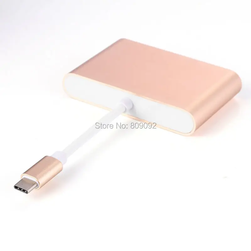 Кабель-адаптер 3 в 1 с разъемом Type-C на VGA USB 0/USB-3.1 Female | Компьютеры и офис