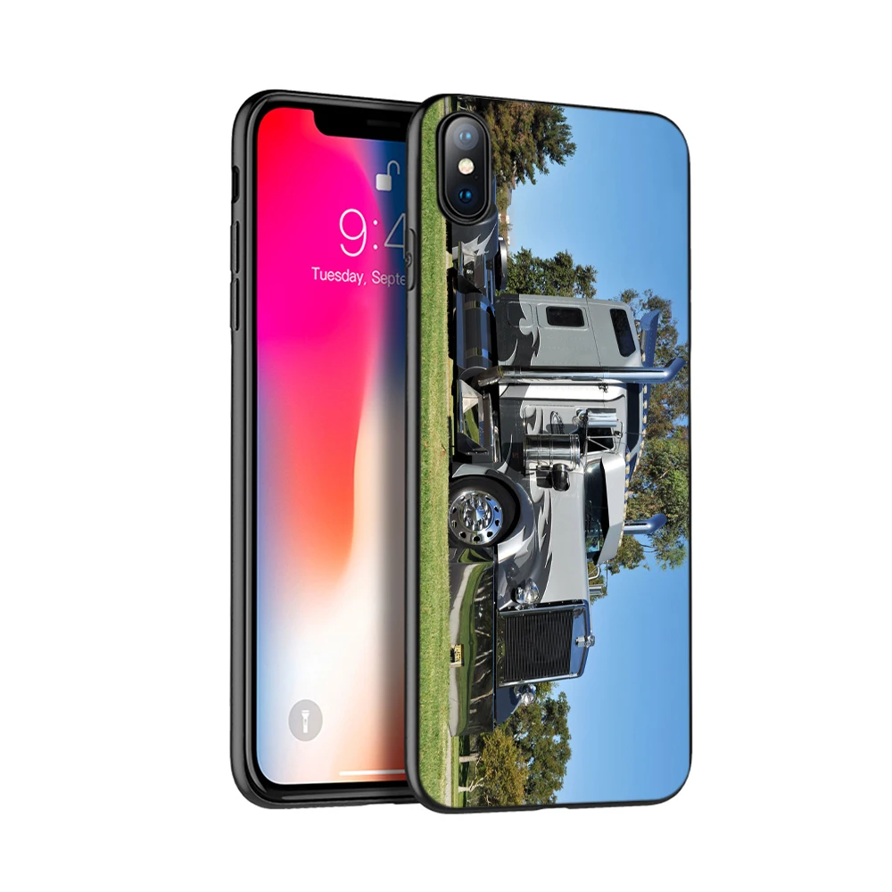 Черный чехол из ТПУ для iphone 5 5s SE 2020 6 6s 7 8 plus X 10 XR XS 11 pro MAX силиконовый грузовиков |
