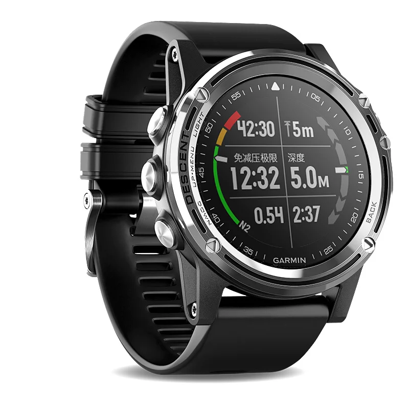 GARMIN Descent Mk1 серебристый с черным ремешком|Мужские электронные часы| |