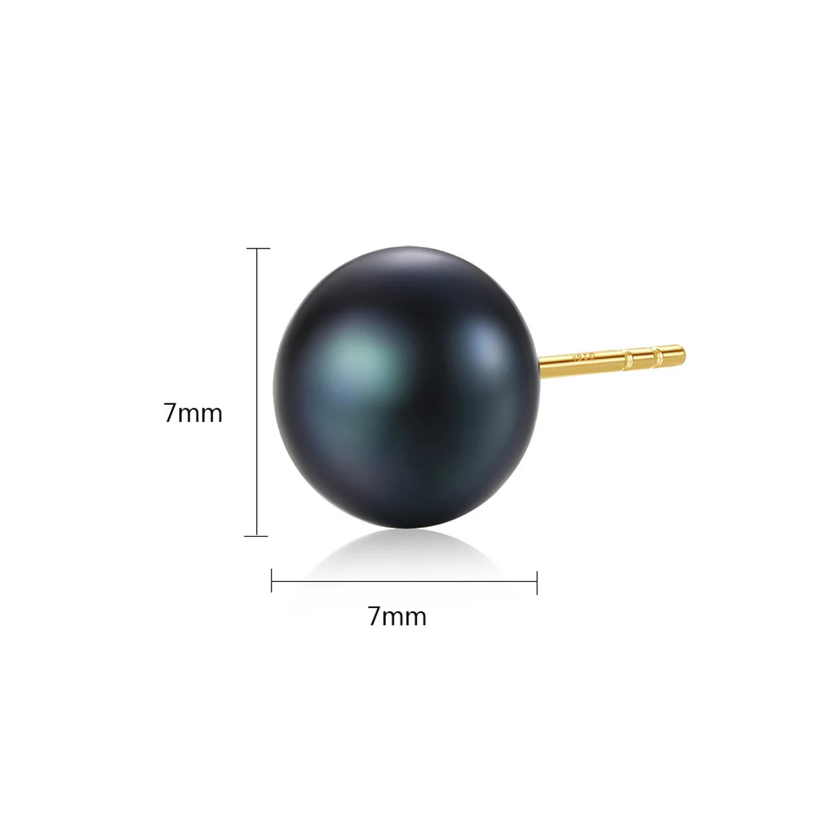 18K Gold AAA+ Handpicked Round Freshwater Cultured Pearl Stud Earrings for Women Girls 2018 New Fashion by JISHU Brand | Украшения и