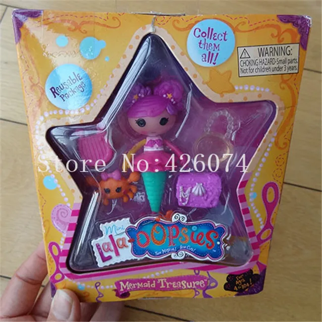 Новые Lalaloopsy Lala-Oopsies мини Русалочка фигурка куклы для девочек детские игрушки украшения детские подарки
