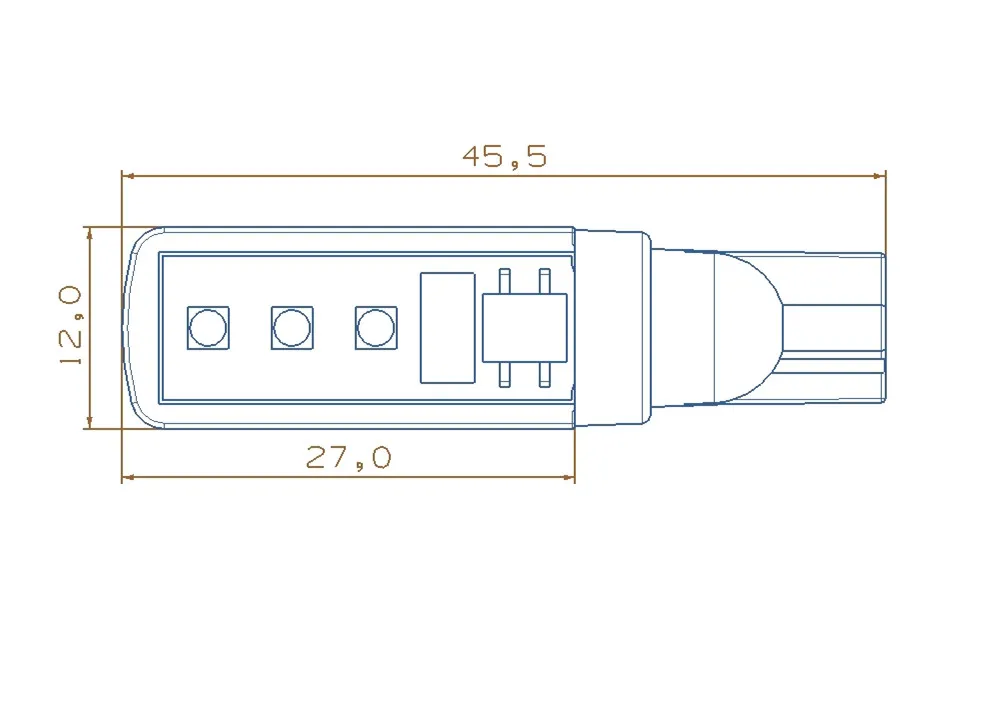 Авто светодиодный T10 W5W 175 168 194 501 CREE чип 15W 6000K 170LM 12V 24V Автомобильный интерьерный