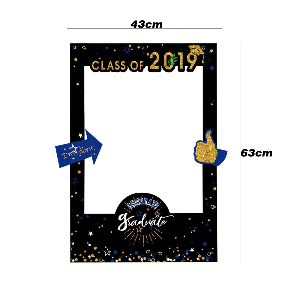 Hoomall 1 шт. черный Выпускной блеск фото стенд реквизит рамки класса 2019 вечерние