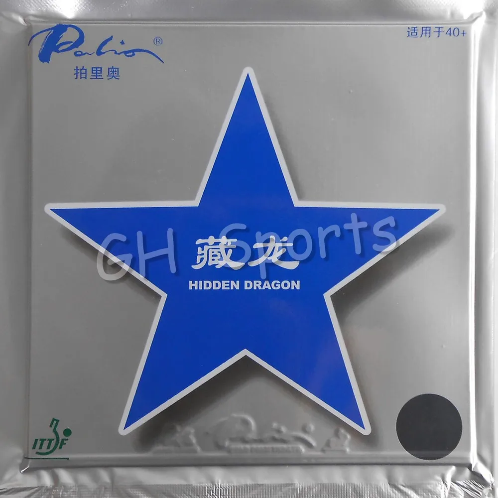 

Palio Hidden Dragon 40+ (Non-Tacky) Pips-In Table Tennis (PingPong) Rubber With GL Sponge