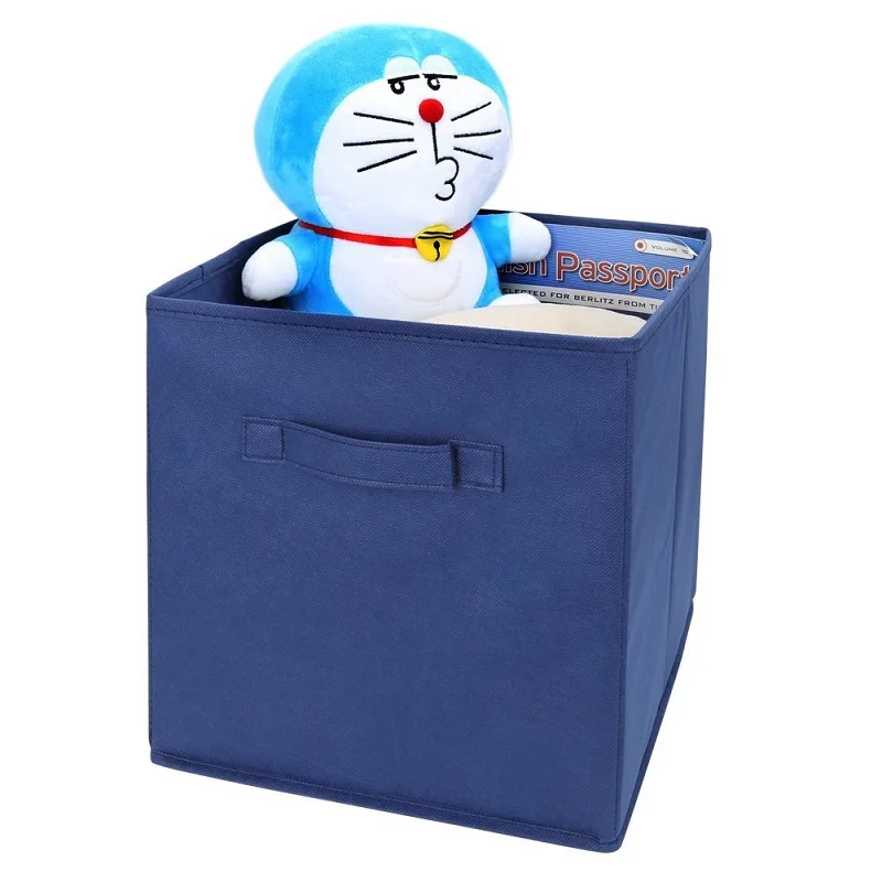 Голубые корзины для хранения складные Премиум Качества ящики органайзеры