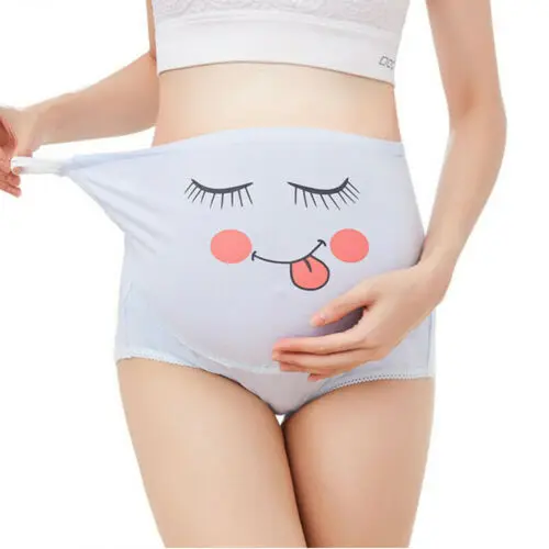 2019 Female Cartoon Pregnancy Maternity Panties Adjustable Pregnant Soft High-waist Briefs Women's Underwear |