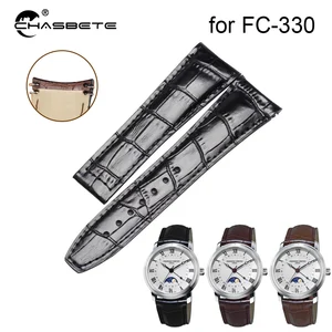 Ремешок из натуральной кожи для часов 23 мм, для Фредерики, постоянный Runabout FC-330 RM6B6, 43 мм, складной ремешок с пряжкой, ремешок на запястье, браслет