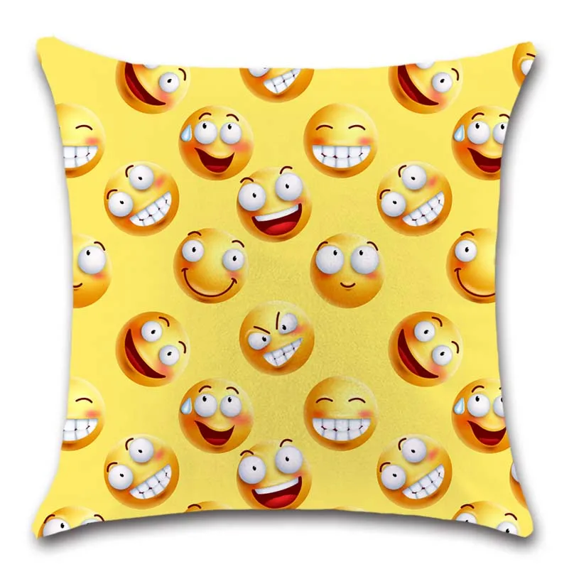 Наволочка для подушки Smile happy face украшение милый домашний диван отдыха в офисе