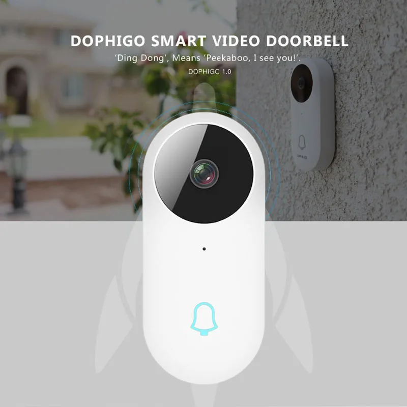 White 960P умный Wifi дверной звонок беспроводной безопасности визуальная запись системы селекторной связи видео дверной звонок телефон Удаленный домашний просмотр открытый дверной Звонок - Цвет: White