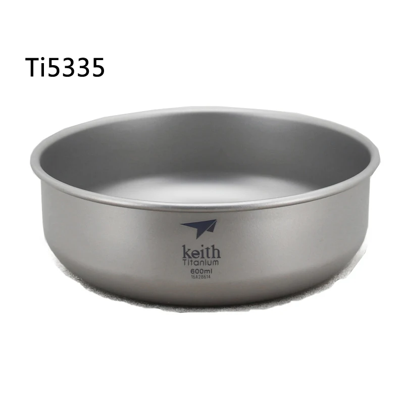 Ti5335 Keith напольная титановая чаша тарелка для кемпинга походов набор столовых приборов для скалолазания кухонная посуда 300 мл-900 мл - Цвет: Ti5335