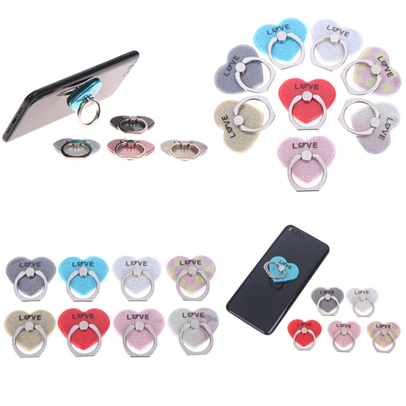 Мобильный телефон с блестящим кольцом Love Heart подставка держатель для смартфона