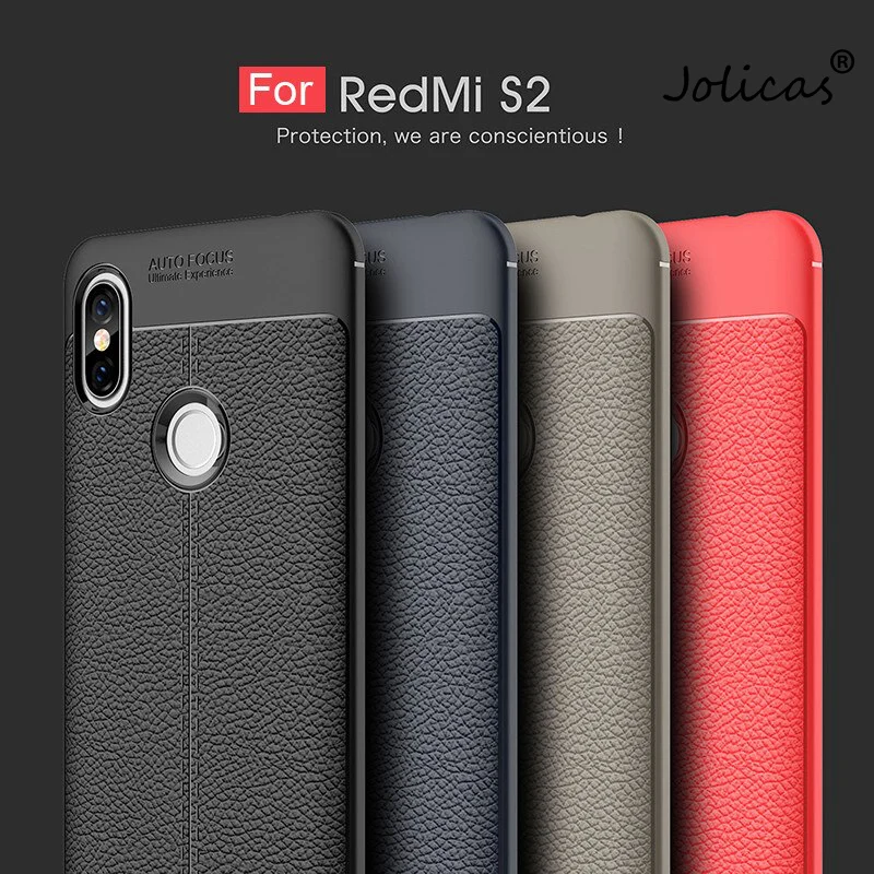 Для Xiaomi Redmi S2 чехол силиконовый ударопрочный Роскошный из искусственной кожи с