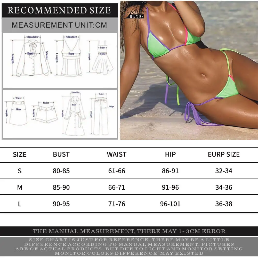 FDBRO 2019 летние женские купальники с микротреугольниками бикини неоновые стринги