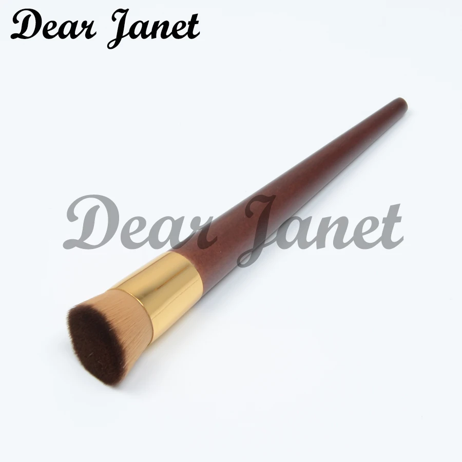 1pc T5 Foundation makeup brush BB cream make up wood handle angled foundation liquid Professional cosmetic tool | Красота и здоровье