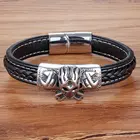 Браслет XQNI из натуральной кожи для мужчин, много стилей на выбор, особый дизайн, модные ювелирные изделия, аксессуары, большая скидка, подарок