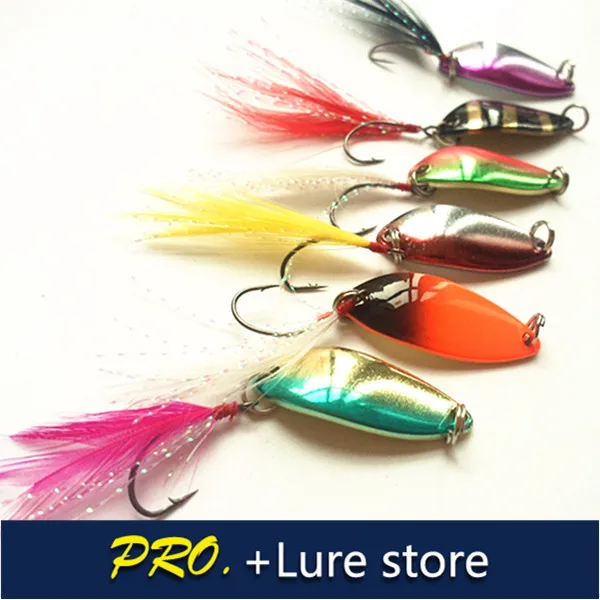 Бесплатная доставка 100 шт. приманка блесна для окуня щуки металлическая ложка